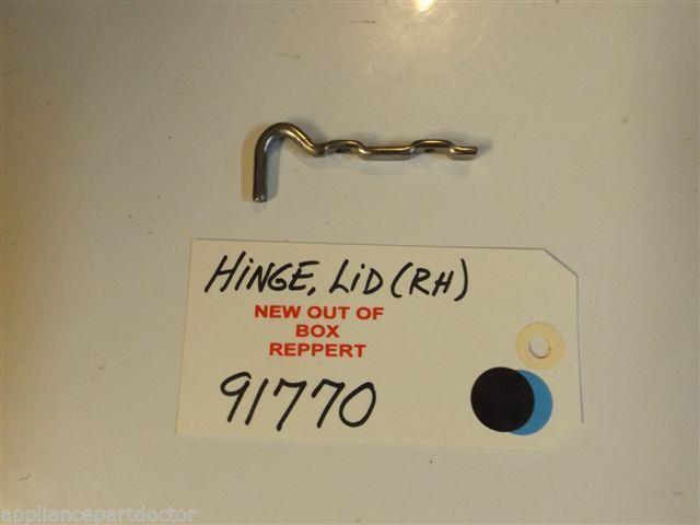 GE Washer 91770 Hinge, Lid (r.h.) NEW W/O BOX GE Washer 91770 Hinge, Lid (r.h.) NEW W/O BOX